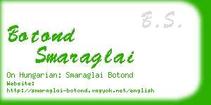 botond smaraglai business card